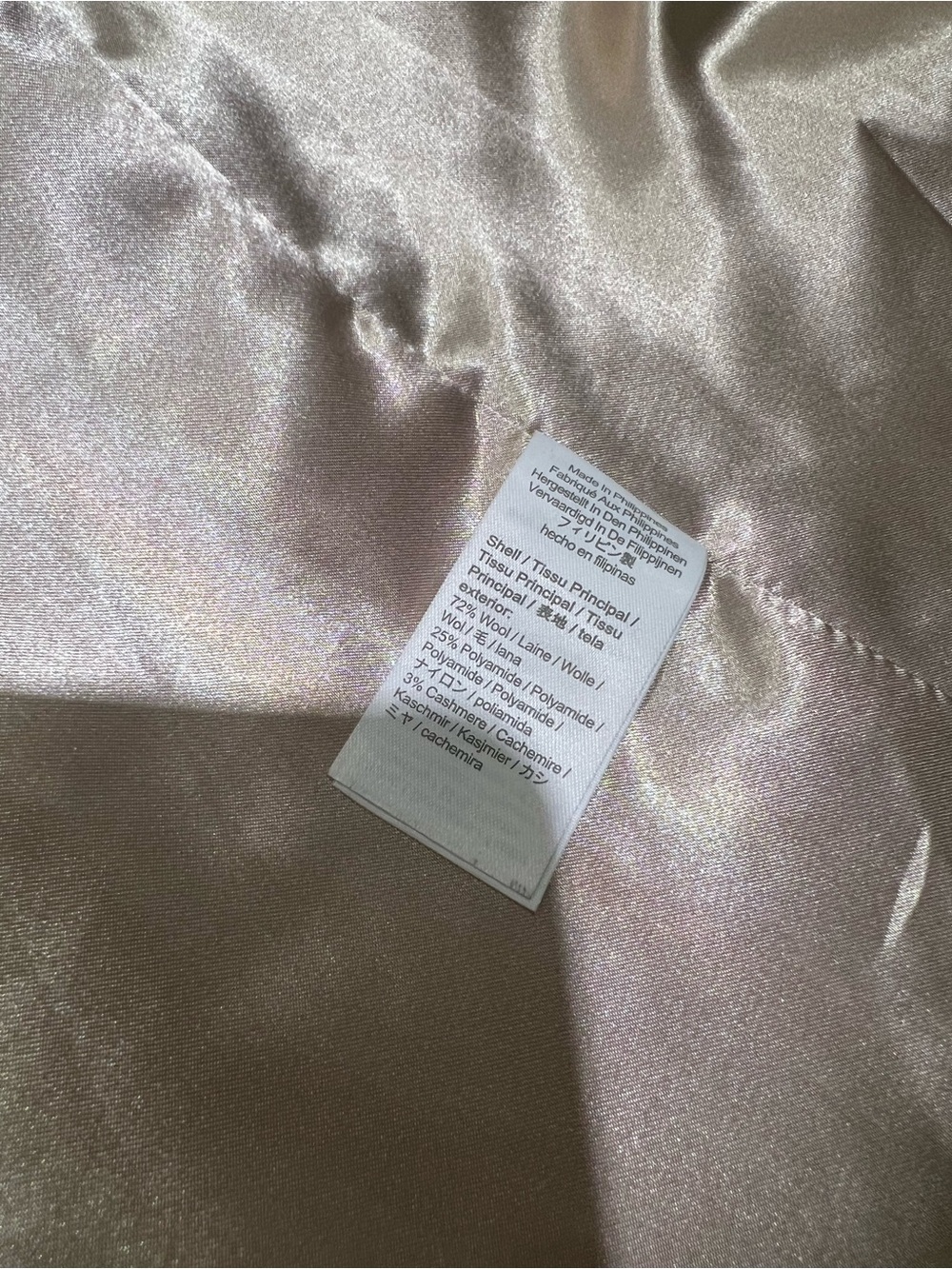 J. Crew Camel Wool/Cashmere Toggle Coat in Italian Wool with Dark Trim 10 - Picture 7 of 9